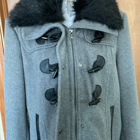 Cozy Gray Wool Jacket by Express - Picture 16 of 17